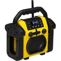 Adler AD 1911 Baustellenradio mit Bluetooth AUX wasserdicht gelb schwarz - Schwarz