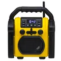 Adler AD 1911 Baustellenradio (mit Bluetooth, AUX Anschluss, wasserdicht, gelb, schwarz)