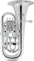 Classic Cantabile Euphonium MardiBrass Kunststoff Bb-Euphonium Silber Bb, inkl. Mundstück und Gigbag, Konische Bohrung: 14,5 - 16,8 mm