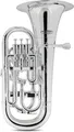 Extrem leichtes Kunststoff-Euphonium mit Gigbag für jede Gelegenheit in silber