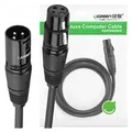 Audio-verlängerungskabel Mikrofonkabel Mikrofon Xlr Soundanlage (weiblich) - Xlr (männlich) Schwarz 1m - Ugreen