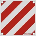 LANCO Automotive Vematro - Offizielle Warntafel für Italien mit Typengenehmigung, weiß/rot, 500x500mm aus stabilem Alu-Blech mit Ösen