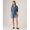 Levi's für Damen. A9311-0005 Baggy Shorts (29), Blau, Lässig, Baumwolle, Denim