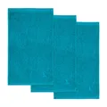 möve Superwuschel Gästetuch 30 x 50 cm aus 100% Baumwolle, lagoon 3er Set