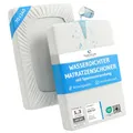 Matratzenschutz für Babybetten 70x140, wasserdichte Betteinlage für Kinderzimmer, Atmungsaktiver Schoner & Nässe-Schutz, Matratzen-Auflage 70 x 140, Hygienische Bettausstattung für Kinder/Babys