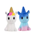 Squishies Einhorn Pferd 2er Set PU Schaum Antistress Spielzeug