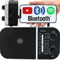 Radio Bluetooth Tragbares  Kopfhöreranschluss FM AM SW Schwarz Retoo