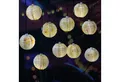 MARELIDA LED-Lichterkette LED Solar Lichterkette SUNNY 10 Lampions Garten Balkon Terrasse 4,5m