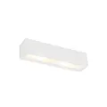 Qazqa Modern Up and Down Wandleuchte, Wandlampe - Tjada_novo - Weiß, Rechteckig, max. 25W, Geeignet für LED, 2-flammig, 35.3cm, Ideal als Wohnzimmerlampe und Flur
