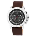 Carucci Herrenuhr Chronograph Lederarmband dunkelbraun CA2218SL