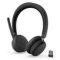 Lenovo 6550 Headset On-Ear Bluetooth kabellos aktive Rauschunterdrückung Schwarz Zertifiziert für Microsoft Teams