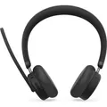Lenovo 6550 - Headset - On-Ear - Bluetooth - kabellos - aktive Rauschunterdrückung - Schwarz - für Microsoft Teams - Schwarz