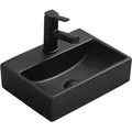 Mexen Mini Aufsatzwaschbecken 40 x 30 cm, Schwarz matt - 21094085 - Schwarz