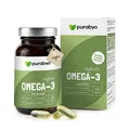 Algenöl OMEGA 3 Vegan | im Glas | Nur 1 Kapsel täglich | Zwei-Monatsversorgung | hochdosiert | Hoher EPA Gehalt | 250 mg DHA und 125 mg EPA