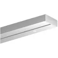 Bestlivings Gardinenschiene Innenlauf Komplettset 90-480 cm, 1-läufig, 420 cm (2x90 cm/2x120 cm), mit Bohren, verschraubt, Kunststoff, flach, weiß, inkl. Befestigungsset weiß 420 cm