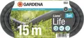 Gardena Liano Life - Schlauch - mit Wasserstopp - 15 m