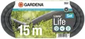 Gardena Liano Life Textilschlauch 1/2 Zoll, 15m Set Hochflexibler Gartenschlauch