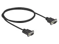 88000 Kabel D-Sub 9pin Stecker,beiderseitig PVC L: 1m schwarz DELOCK