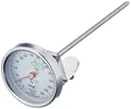 TFA Dostmann Analoges Fettthermometer, aus Edelstahl, praktischer Küchenhelfer, optimale Frittiertemperatur, Silber, L 51 x B 60 x H 162 mm