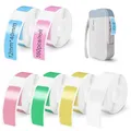 Bmliingchau 6 Rolls Etikettenband-Ersatz, Thermal Label Tape für Phomemo D30/D32/D35/Q30/Q30/Q31,für MARKLIFE P11/P12/P15,für iEager L11/L12,für VRETTI HP3/HP4, 12 x 40 mm Self-Adhesive 160 pcs/Roll
