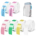 6 Rolls EtikettenbandErsatz, Thermal Label Tape für Phomemo D30/D32/D35/Q30/Q...
