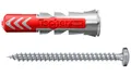 fischer DuoPower 8 x 40 PH mit Panhead-Schraube; mit Schraube Bohrernenndurchmesser: 8 mm|Max. Dicke des Anbauteils: 10 mm|Profi / DIY: DIY /|Ausführung: 8 x 40 PH mit Panhead-Schraub