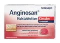 tetesept Anginosan Halstabletten Kirsche - zuckerfrei – Antibakterielle Halsschmerztabletten gegen akute Reizungen in Hals & Rachen – 5 x 20 Stück
