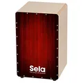 Sela SE 050 Varios Red Snare Cajon mit Sela Snare System, geeignet für Anfänger und Fortgeschrittene, Made in Germany
