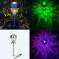 Online-Fuchs LED Solarleuchte 4er Set Solarleuchten mit BLÄTTER Lichtspiel für außen, Outdoor, Solarlampen auch zum Aufhängen oder als Tischleuchte, Warmweiß oder Farbwechsel, 42 cm groß - Deko für Balkon, Terrasse und Garten