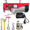 VEVOR elektrische Seilwinde 500kg bis 1000kg Hubhöhe 12m Seilzug Motorwinde 1600W Kupfermotor Flaschenzug 10m/min Hubgeschwindigkeit Hebezug mit K... - Schwarz