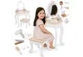 Mamabrum Spielzeug-Frisierkoffer Kinder Schminktisch – Holz Schminkkommode mit Zubehör