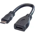 VALUE 11995586 - HDMI-A Buchse > HDMI Mini-C Stecker, mit Ethernet, 0,15 m
