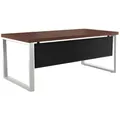 JVmoebel Schreibtisch Exklusiver brauner schwarzer Schreibtisch Luxus-Büromöbel Arbeitsplatz (1-St., Schreibtisch), Made in Europa braun|schwarz