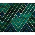 Komar Vliestapete Digitaldruck Vlies - Artdeco - Größe 300 x 250 cm, glatt, bedruckt, (1 St), Wohnzimmer, Schlafzimmer grün