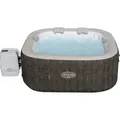 Bestway® LAY-Z-SPA® Energiespar-Whirlpool Cabo HydroJetTM mit App-Steuerung, für 6 Personen 180 x 180 x 71 cm, Kreuzgeflecht-Optik (Eichengrau) - Bunt