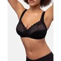 Dorina Bügelloser BH Georgina mit Spitze, stützendes Unterbrustband, Full-Cup schwarz 80