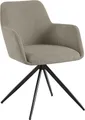 CLP Esszimmerstuhl Olema Cordbezug 180 Grad Schwenkmechanismus bis 150 kg belastbar taupe