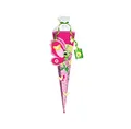 ROTH 3D Bastelschultüte Schmetterling Lilly 80cm 6-eckig Rot(h)-Spitze Filzverschluss