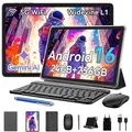 TABWEE Android 16 Tablet 10.1 Zoll, 24GB(8+16 Berweiterbar) RAM+256GB ROM(2TB TF) mit Zubehör Tablet-PC, Widevine L1, 5G WiFi, Gemini Al Magic - Grau