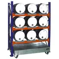 BAUER Südlohn BAUER Fassregal mit Auffangwanne 9 x 60 l, Grundregal, 200 Liter