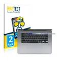 2x Schutzfolie Entspiegelt für Apple MacBook Pro 16" 2019 (NUR Touch Bar) Matt 