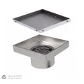 MERT Bodenablauf Duschablablauf Ablauf 200 x 200 mm Quadrat Flieseneinsatz