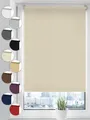 Sonello Verdunkelungsrollo Klemmfix ohne Bohren 75 x 100 Creme Verdunklungsrollo Fensterrollo Rollo Seitenzugrollo Klemmrollo für Fenster & Tür