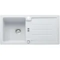 FRANKE Einbauspüle Smart Strata Einbauspüle STG 614-86 Glacier Drehknopf ab 45cm
