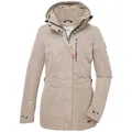 G.I.G.A. DX by killtec Funktionsjacke GS 26 WMN JCKT Wasserabweisende Funktionsjacke mit abnehmbarer Kapuze und Stauraum beige 40 EU