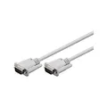 Goobay 68310 VGA auf VGA Kabel 2m / Monitorkabel / Full HD Bildschirmkabel / VGA Stecker 15 polig vernickelt / 2fach geschirmtes Monitor Kabel / Grau / 2m