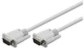 Kabel do monitora VGA, niklowany - Długość kabla 2 m