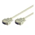 Monitorkabel VGA > VGA 5 polig HD Stecker auf HD Stecker 2.0m Kabel grau