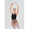 tanzmuster Schlupfrock Damen Ballettrock Ylvie aus geblümtem Netzstoff elastischer Bund beige 38