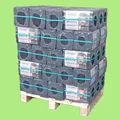 REKORD Kohlebrikett Kohle Briketts Braunkohle 45x10 kg Folie 450 kg Palette 500